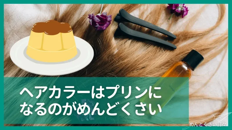 ヘアカラーはプリンになるのがめんどくさい