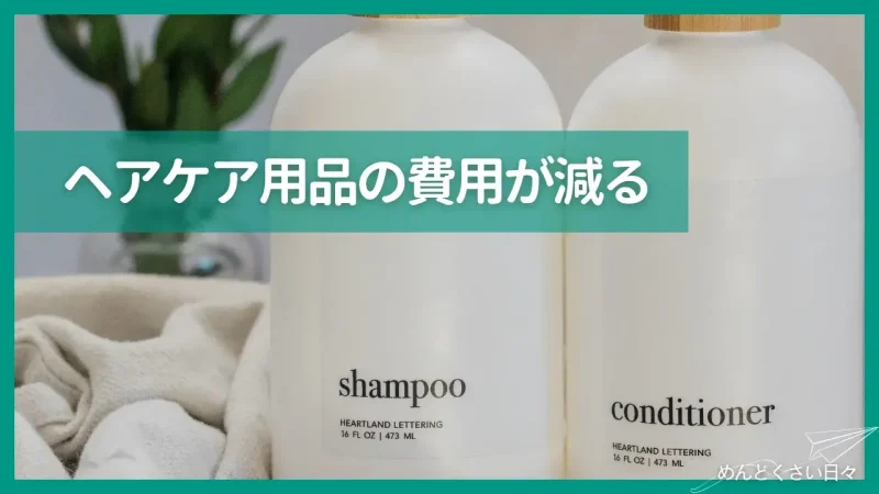 めんどくさいヘアカラーをやめればヘアケア用品費用がかからなくなる